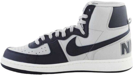 Nike Heren terminator leather high top trainers - maat 43,5 Wit