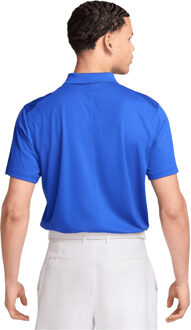 Nike Heren Victory Effen Polo Shirt (Game Royal/Wit) - maat XL Blauw