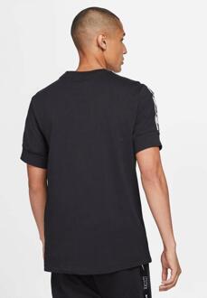 Nike Herhaal T-shirt voor heren in zwart/wit - maat XL