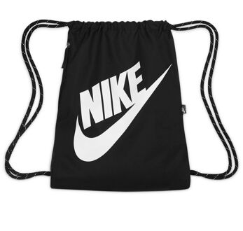 Nike Heritage Drawstring Gymsack zwart - wit - 1-SIZE
