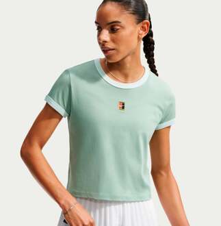 Nike Heritage T-shirt Dames grijsgroen - XL