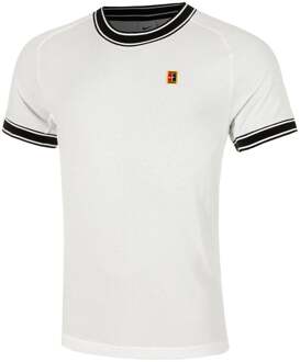 Nike Heritage T-shirt Heren-Wit,Donkerblauw - XXL