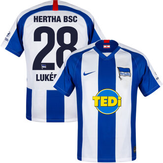 Nike Hertha BSC Shirt Thuis 2019-2020 + Lukebakio 28 - M