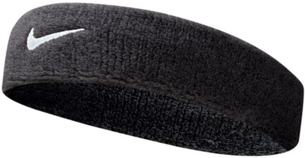 Nike hoofdband Swoosh zwart/wit - 000