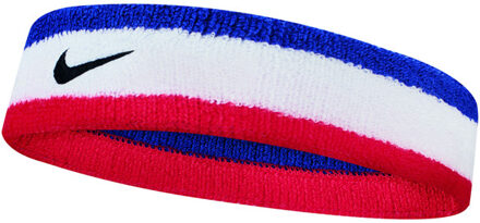 Nike hoofdband wit/blauw/rood - 000