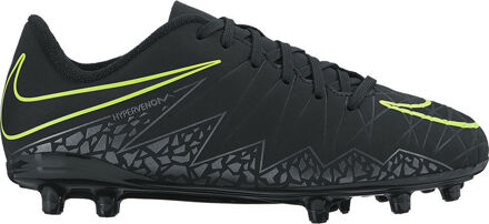 Nike Hypervenomx Phelon II FG Voetbalschoenen Junior Voetbalschoenen - Maat 35.5 - Unisex - zwart/geel