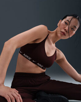 Nike Indy light support women's pad sport bh dames - Rood - M