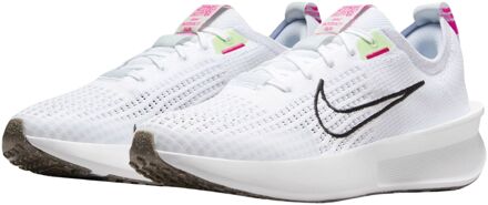 Nike Interact Run Hardloopschoenen Dames wit - zwart - groen - roze - 40
