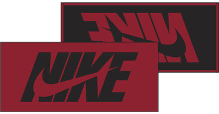 Nike Jacquard Graphic Towel rood/zwart - ONE-SIZE