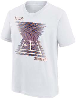 Nike Jannik Sinner T-shirt Heren-Wit - XXL