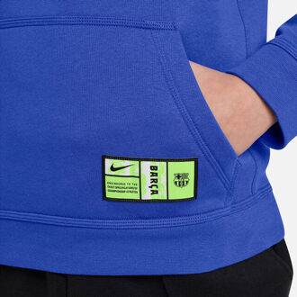 Nike Jongens fc barcelona hoodie Blauw - 134