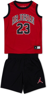 Nike Jordan Jersey Bb Short Set - Voorschools Tracksuits Red - 110 - 116 CM