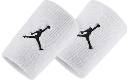 Nike Jordan jumpman polsband (set van 2) - maat One size Wit