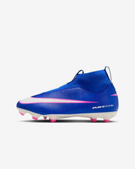 Nike jr. mercurial superfly 10 acad voetbal schoen firm ground jongens - Blauw - 38,5