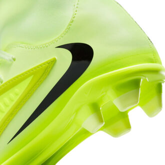 Nike jr phantom 6 high club fg/mg voetbal schoen firm ground jongens - Oranje - 38