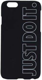 Nike Just Do It zwart logo iPhone 6 hard telefoonhoesje Zwart/Donkergrijs