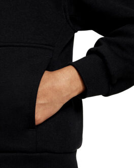 Nike k nsw club flc hd fz ls lbr hoodie jongens - Zwart - M