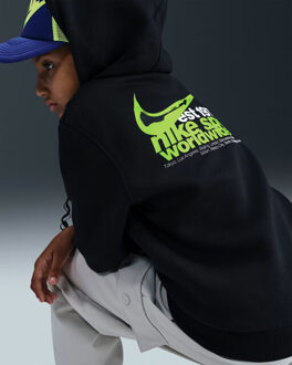 Nike k nsw club flc hdy oc hoodie jongens - Zwart - M