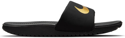 Nike Kawa Slippers - Maat 37.5 - Unisex - zwart/goud