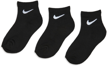 Nike Kids Ankle 3 Pack - Unisex Sokken Black - 26 - 30