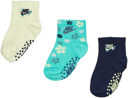 Nike Kids Ankle No Slip 3 Pack Sokken Unisex - Geel - Maat 27 - 35 Yellow