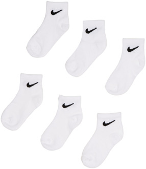 Nike Kids Sokken Unisex - Wit - Maat 23.5 - 27 - Poly Jersey White