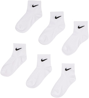 Nike Kids Sokken Unisex - Wit - Maat 27 - 35 - Poly Jersey White