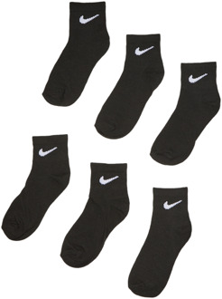 Nike Kids Sokken Unisex - Zwart - Maat 27 - 35 - Poly Jersey Black