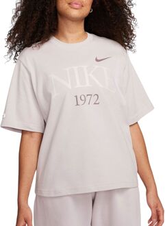 Nike Klassieke Boxy Tee Violet Dames T-shirt Nike , Purple , Dames - L,M,S,Xs