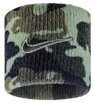 Nike Klassieke Swoosh Dri-FIT Polsband (Olie groen/zwart) - maat