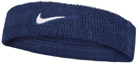 Nike Klassieke Swoosh Hoofdband (Marine / Wit) - maat Navy
