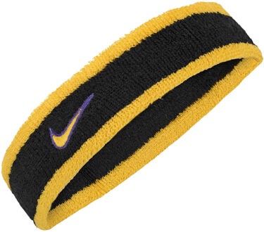 Nike Klassieke Swoosh Hoofdband (Zwart/Paars)
