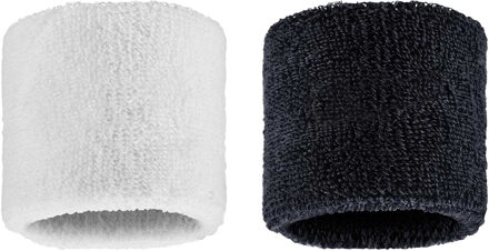 Nike Klassieke Swoosh Zweetband (Set van 2) (Zwart/Wit)