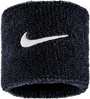 Nike Klassieke Swoosh Zweetband (Set van 2) (Zwart)