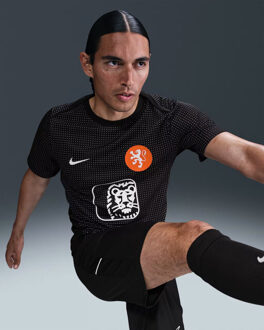 Nike knvb m nk df acdpr ss top pm trainingshirt replica voetbal - Zwart - L