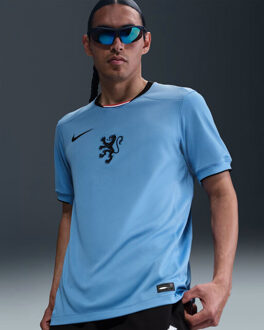 Nike knvb m nk df stad jsy ss aw wedstrijdshirt korte mouw replica voetbal heren - Blauw