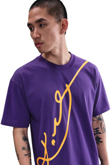 Nike Kobe T-shirts Heren - Paars - Maat S - Katoen Jersey Purple