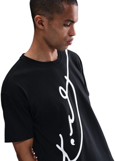 Nike Kobe T-shirts Heren - Zwart - Maat L - Katoen Jersey Black