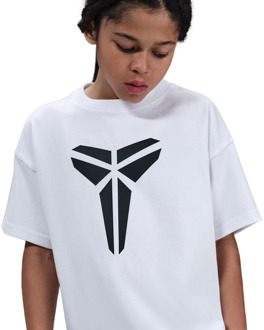 Nike Kobe T-shirts Kinder - Wit - Maat 122 - 128 CM White