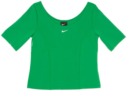 Nike Korte Mouw Streetwear Tech Pack Nike , Green , Dames - M,Xs