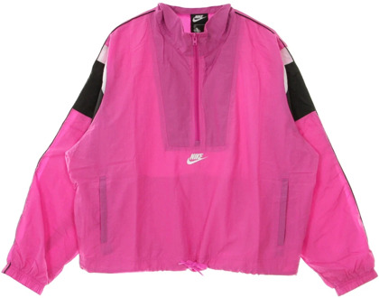 Nike Korte Windjack - Heritage Collectie Nike , Pink , Dames - L