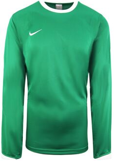 Nike Lange Mouw Crew Neck Groen Wit Heren Voetbal Top 119818 302