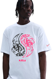 Nike LeBron T-shirts Heren - Wit - Maat XL - Katoen Jersey White