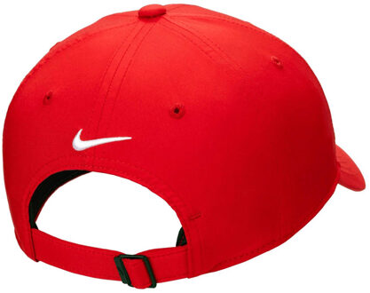 Nike Lege Gestructureerde Baseballpet (Universiteit Rood/Wit) Donkerrood - One Size