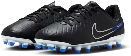 Nike Legend 10 Academy FG/MG Voetbalschoenen Junior zwart - zilver - blauw - 34