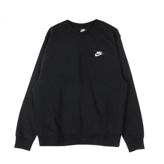 Nike Lichte Crewneck Sports Club Sweater Nike , Black , Heren - 2Xl,Xl