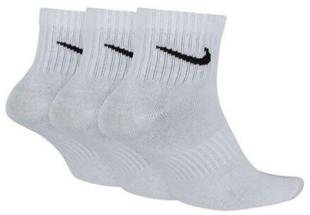 Nike Lichtgewicht alledaagse herensokken (pak van 3) Wit - 42-46