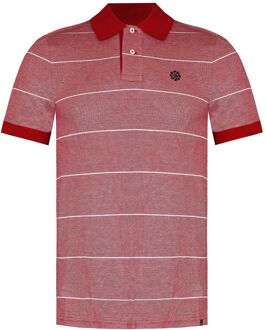 Nike Logo Heren Rood/Wit Poloshirt