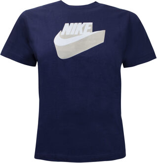 Nike Logo Kinderen Marineblauwe T-Shirt Navy