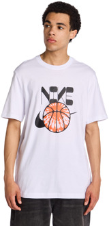 Nike M90 T-shirts Heren - Wit - Maat L - Katoen Jersey White